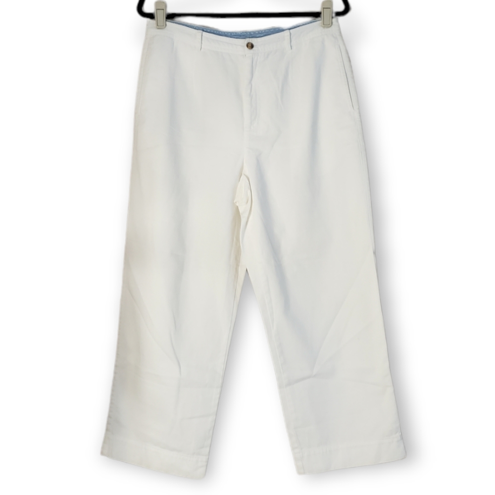 NWOT Talbots white cropped pants Womens 12